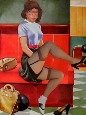 bimbette bowler
Keywords: bobby socks saddle shoes poodle skirt