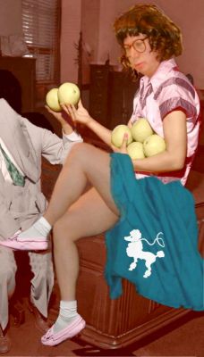 grapefruit
Keywords: bobby socks saddle shoes poodle skirt