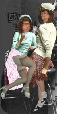 hats
Keywords: bobby socks saddle shoes poodle skirt